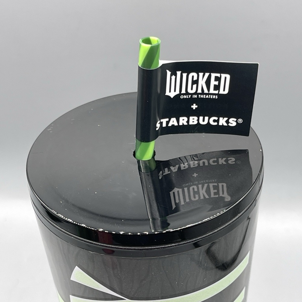 Starbucks Wicked Tumbler 24oz Defy Gravity Elphaba Glow In Dark - Picture 6 of 9